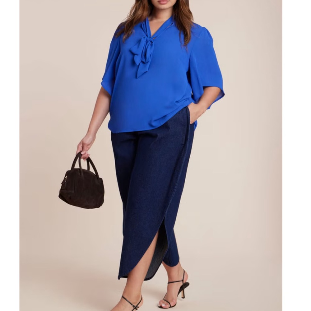 Eloquii Blue Blouse